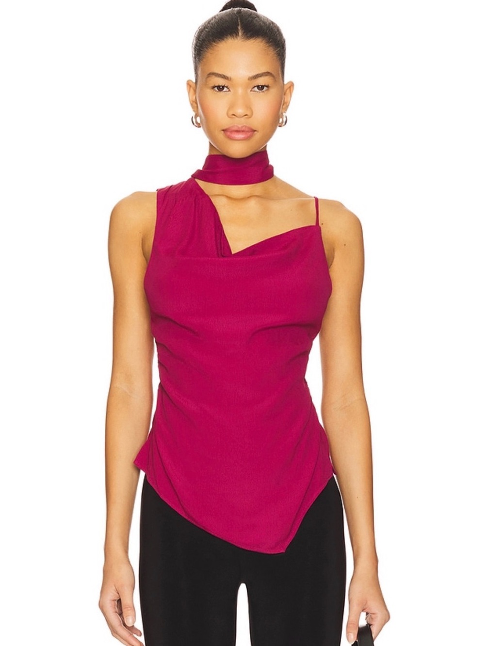 Free People True to you sleeveless tie neck top